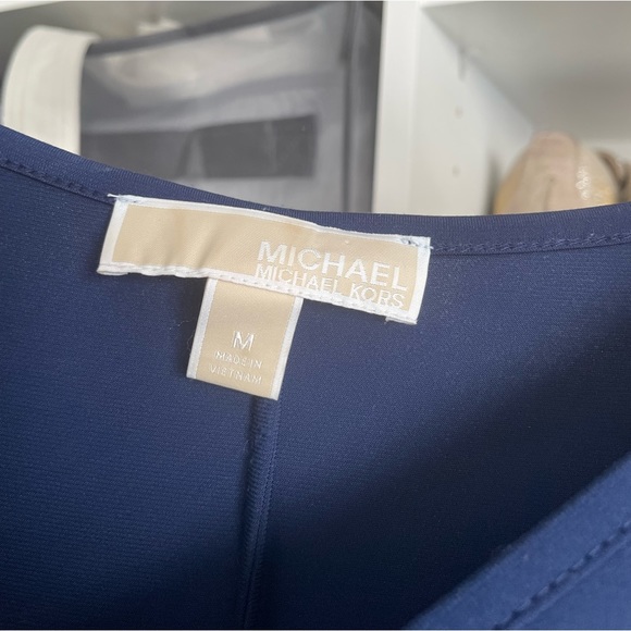 Michael blue dress size M with gold studs - Picture 3 of 3